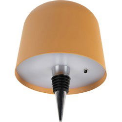 Leitmotiv - Bottle Lamp Cone Hat LED - Okergeel