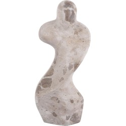 Ornament Female Abstract - Bruin - 10x5x23cm