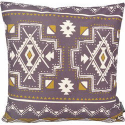 Sierkussen Indian Style Paars | 45 x 45 cm | Katoen/Linnen