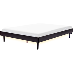 Beliani TOUCY - Tweepersoonsbed-Zwart-MDF
