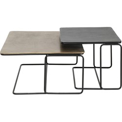 Kare Salontafel Diego (Set van 2)