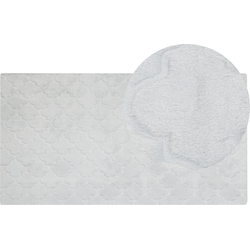 GHARO - Hoogpolig vloerkleed - Lichtgrijs - 80 x 150 cm - Polyester