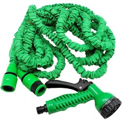 Benson Flexibele tuinslang - met sproeikop - uitrekbaar- tot 15 meter - Tuinslangen