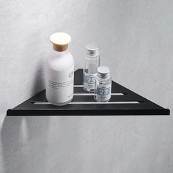 Corner Shelf / Hoek planchet Bermuda mat zwart 30,5 cm