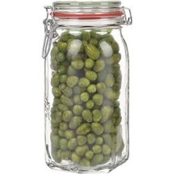 Weckpot - 1x stuks - 1500 ml - 1,5L - inmaakpot - met rubberen ring - Weckpotten