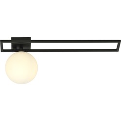 Minimalistische plafondlamp Sorrentino Zwart