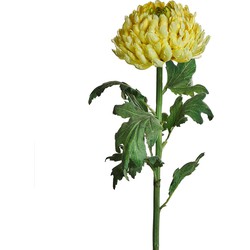 Kunstchrysant stengel helder geel H86