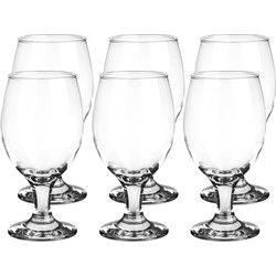 Glasmark Bierglazen - 12x - op voet - 360 ml - glas - speciaal bier - Bierglazen