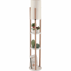 Lamp met 3 ronde planken H135 cm - CIRCLE