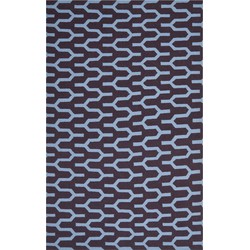 Safavieh Contemporary Indoor Flatweave Area Rug, Dhurrie Collection, DHU630, in Purple & Blue, 152 X 244 cm