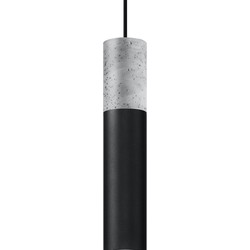Hanglamp modern borgio zwart grijs
