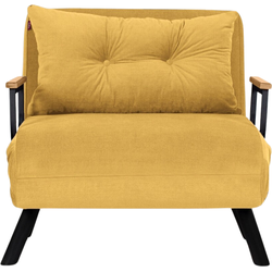 Slaapfauteuil in stof met metalen poten L67 cm  SANDO