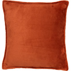 Dutch Decor CILLY - Sierkussen fleece 45x45 cm - Potters Clay - oranje - Dutch Decor