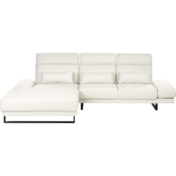 Beliani IKAST - Hoekbank-Wit-Polyester