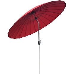 SORARA Shanghai Parasol | Rood | Ø 260 cm | Kantelbaar