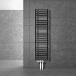 Badkamerradiator Sahara 300 x 1400 mm antraciet recht + middenaansluiting