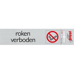 Route Alulook 165 x 44 mm Aufkleber Rauchen verboten - Pickup