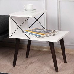 Nachtkastje Cross Wit Melamine 50x55x40 cm