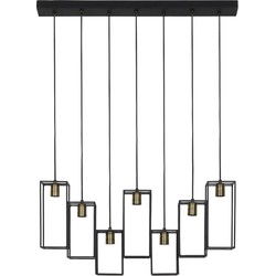 Light & Living - Hanglamp MARLEY - 84x15x57cm - Zwart