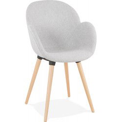 TAPIOCA design stoel 595x59x845 cm Grijs