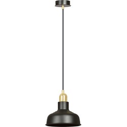 Industriële hanglamp Silvestri Zwart