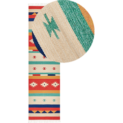 Beliani MARGARA - Kelim-Multicolor-Katoen