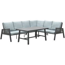 Garden Impressions Andrea L/D set 4delig rechts carbon black mint grey