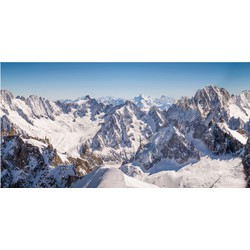 Hintergrundstoff Mountain Tops 150 x 75 cm Weihnachts - My Village