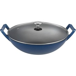 Buccan - Hamersley - Gietijzeren wokpan 36cm - Blauw