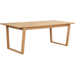 Colonsay verlengbare houten eettafel naturel - 215 x 96 cm