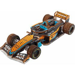 Veter Models 3D Racer V3 Geel/Aqua DIY Modelbouw Knutselen