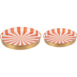 Present Time - Dienblad Candy Swirl - Set van 2