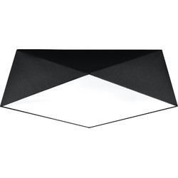 Plafondlamp modern hexa zwart