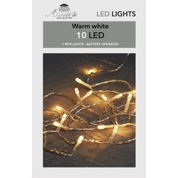 4 stuks - Binnenverlichting 10 lampjes warm wit