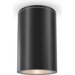 Maytoni Outdoor - Plafondlamp Roll - Zwart - Ø6,5