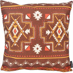 Indian Style Brown | 45 x 45 cm | Kussenhoes | Katoen/Linnen