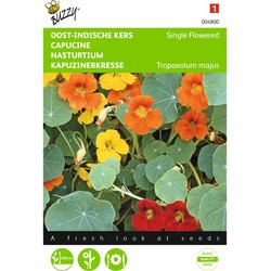 2 stuks - Tropaeolum majus Enkelbloemig Mengsel