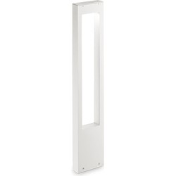 Moderne Witte Vloerlamp - Ideal Lux Vega - Aluminium - G9 - 15 x 5 x 80 cm