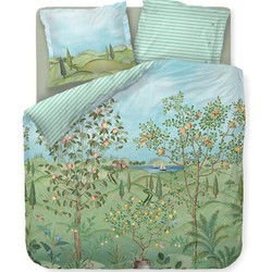 PiP Studio Dekbedovertrek La Campagna Green-Lits-jumeaux (240 x 200/220 cm)