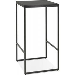 Statafel in industriële stijl ORTOS 60x60x103 cm Zwart