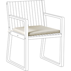 Beliani SASSARI PREMIUM - Zitkussen-Beige-Polyester