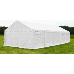 Opslagtent Premium PVC 4x10 mtr in Wit