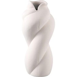 PTMD Bloempot Donnella - 16x16x35 cm - Keramiek - Creme