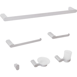 Beliani PARACAS - Badkamer hardware set-Zilver-Aluminium