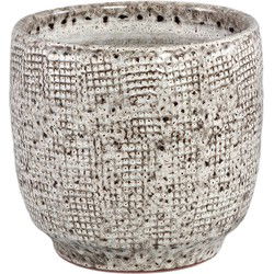 PTMD Bloempot Elana - 30x30x29 cm - Keramiek - Wit