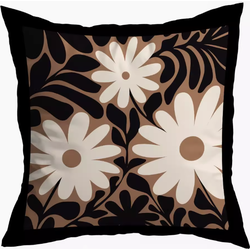 Sierkussen Abstract Daisies | 45 x 45 cm | Katoen/Polyester