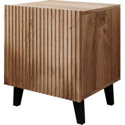 Meubella - Nachtkastje Vintar - Eiken - 45 cm - Set van 2