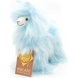 Inkari - Alpaca knuffel Suri pastel forget me not S
