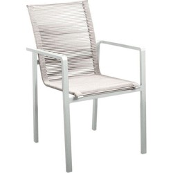 Ishi stackable dining chair aluminium salix/rope salix 2023