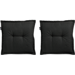 Madison Zitkussen -  Rib Black  -  50x50  -  Zwart  -  2 Stuks